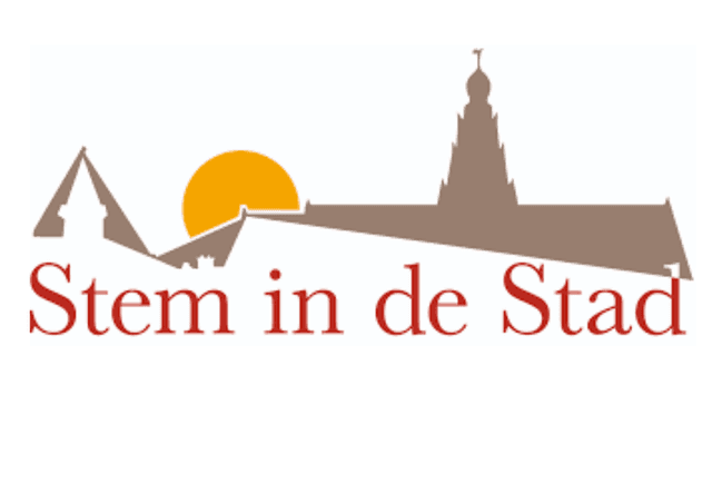 stem in de stad logo